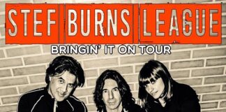 STEF BURNS LEAGUE: la band del chitarrista americano riparte ad ottobre con alcuni concerti e un nuovo singolo