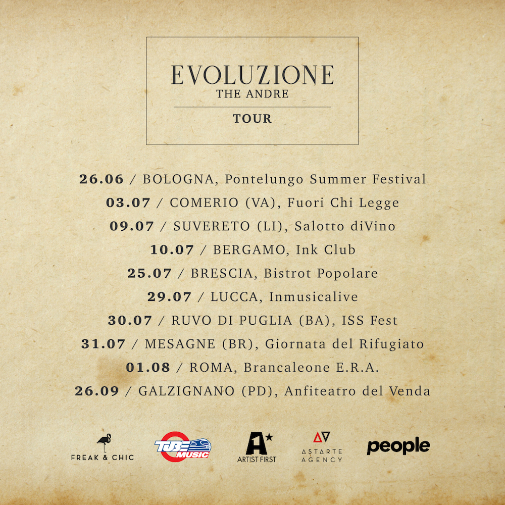 THE ANDRE: annunciate le prime date dell’EVOLUZIONE TOUR